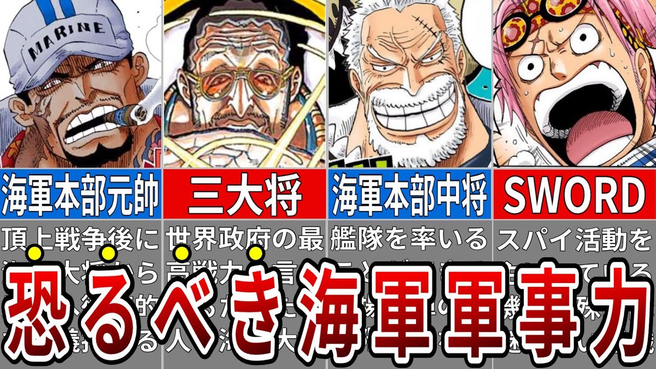 クロス ギルド顔負け 世界最大の軍事力を誇る海軍組織全貌 One Piece Youtube