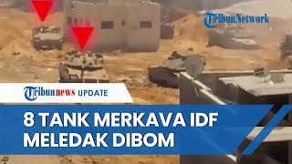 Video Bukti KEKALAHAN IDF di Gaza Utara, 2 Persembunyian & 8 Tank IDF Meledak 'Dibabat' Al-Qassam screenshot 5