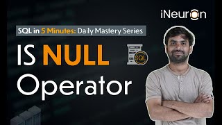 IS NULL Operator in SQL | SQL Tutorial