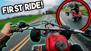 Wheelies Are SKETCHY On Mystery Quad! *IT RIPS*