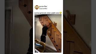 çocuk boşluğa düştü😅