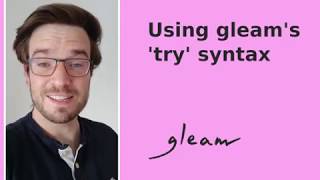 Using Gleam's 'try' syntax