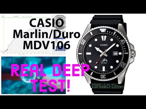Casio MDV106 Marlin/Duro Real DEEP TEST!