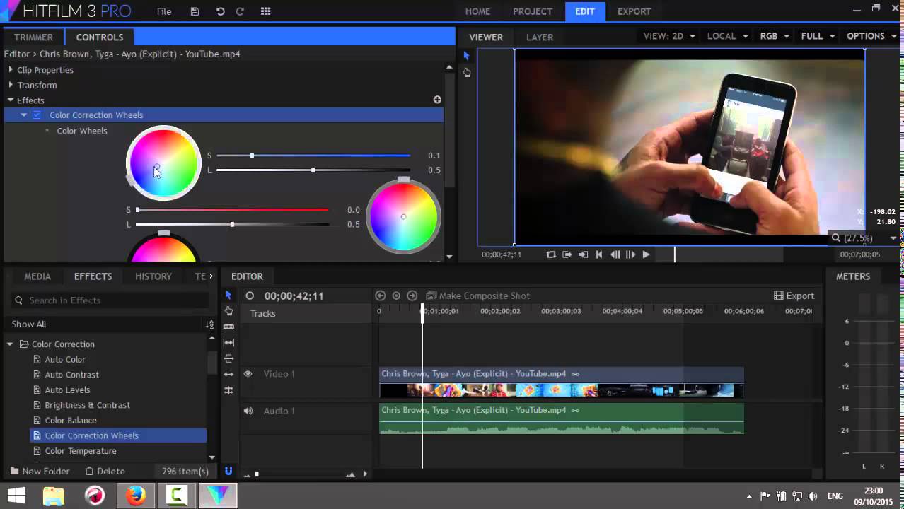 Hitfilm Pro Color Changing Effect YouTube