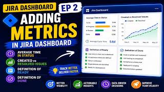JIRA Dashboard EP 2 | Adding  Metrics in JIRA Dashboard |Created Vs Resolved Issue | Workflow Status Created Vs Resolved Chart