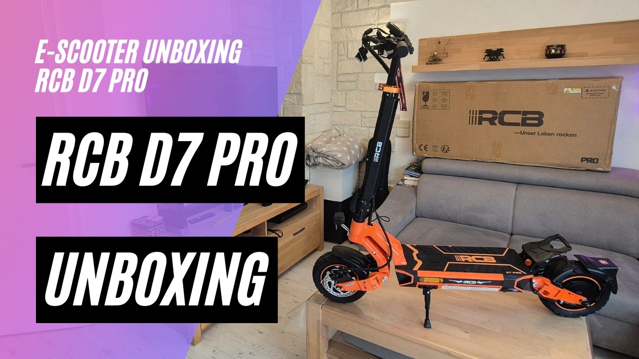 🛴 RCB D7 PRO ABE Ultra 🎁 Unboxing und Probefahrt (48V; 27AH; 500W)