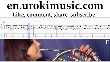 How to Play French Horn Major Lazer & DJ Snake - Lean On Tabs Part#2 um-i352