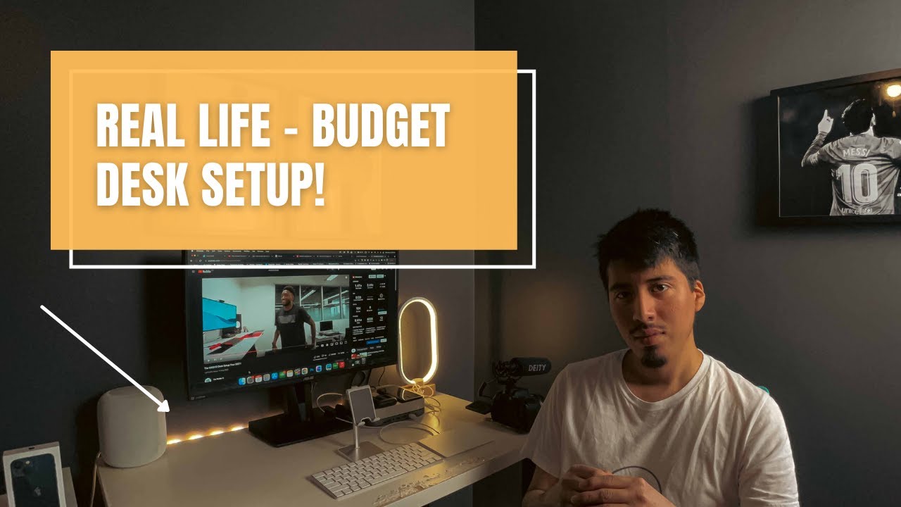 Real Life Desk Setup 2021 - Budget Work from home