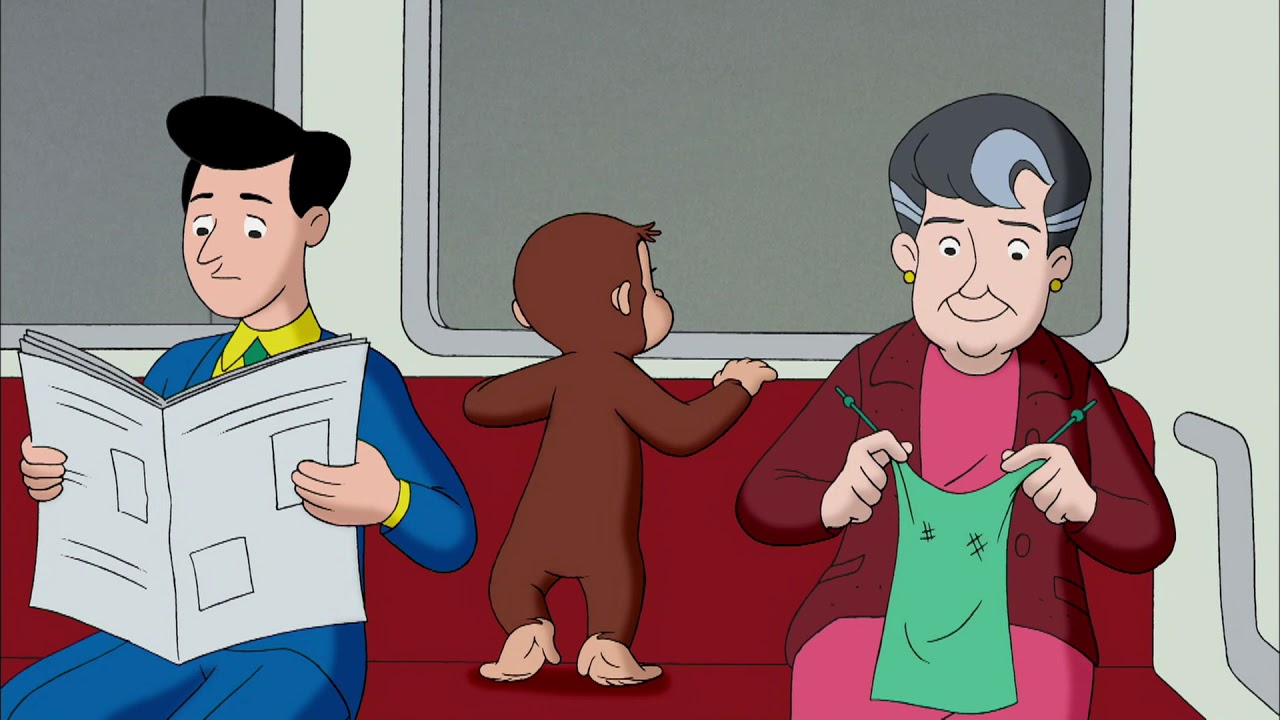 おさるジョージチョリ 電車の中でジョージ 🐵 おさるのジョージ 🐵新しいクリップ - YouTube