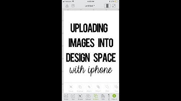 Uploading an image into design space with iPhone/iPad