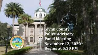 Glynn County Police Advisory Panel November 13, 2020
