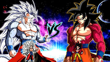 Who is The Best ?🤔 | Xeno Goku V3 OP (all form) VS Goku SSJ4 V5 OP in Jump Force Mugen