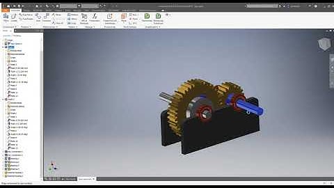 Gear Train Design using Autodesk Inventor