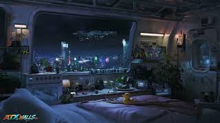 Dystopian Cyberpunk Room | 4K Ultra HD Animated Live Wallpaper