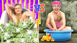 ПОПУЛЯРНЫЙ УЧЕНИК VS БОТАН В ТЮРЬМЕ || Богатый VS бедный ученик! Проносим тайком еду с 123 GO! GOLD