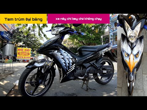 Exciter 135 lên tem trùm cánh chim đại bàng mẫu tem huyền thoại