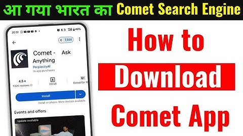 How to install Comet Search engine | How to use Comet Search engine | Perplexity Comet app