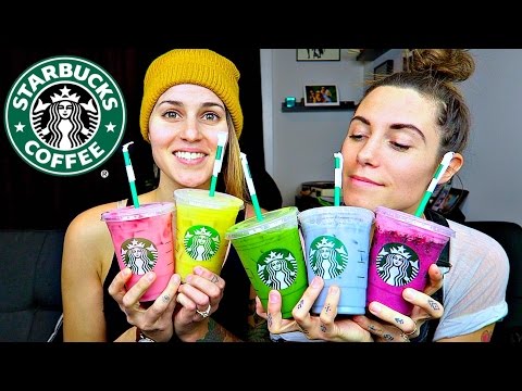 tasting-secret-menu-starbucks-rainbow-drinks!