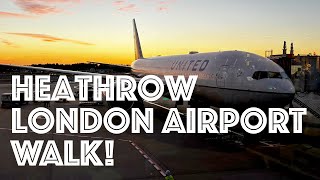 4K Airport Tour : London Heathrow Terminal 2 : United Kingdom : Airport ASMR Walking Tour
