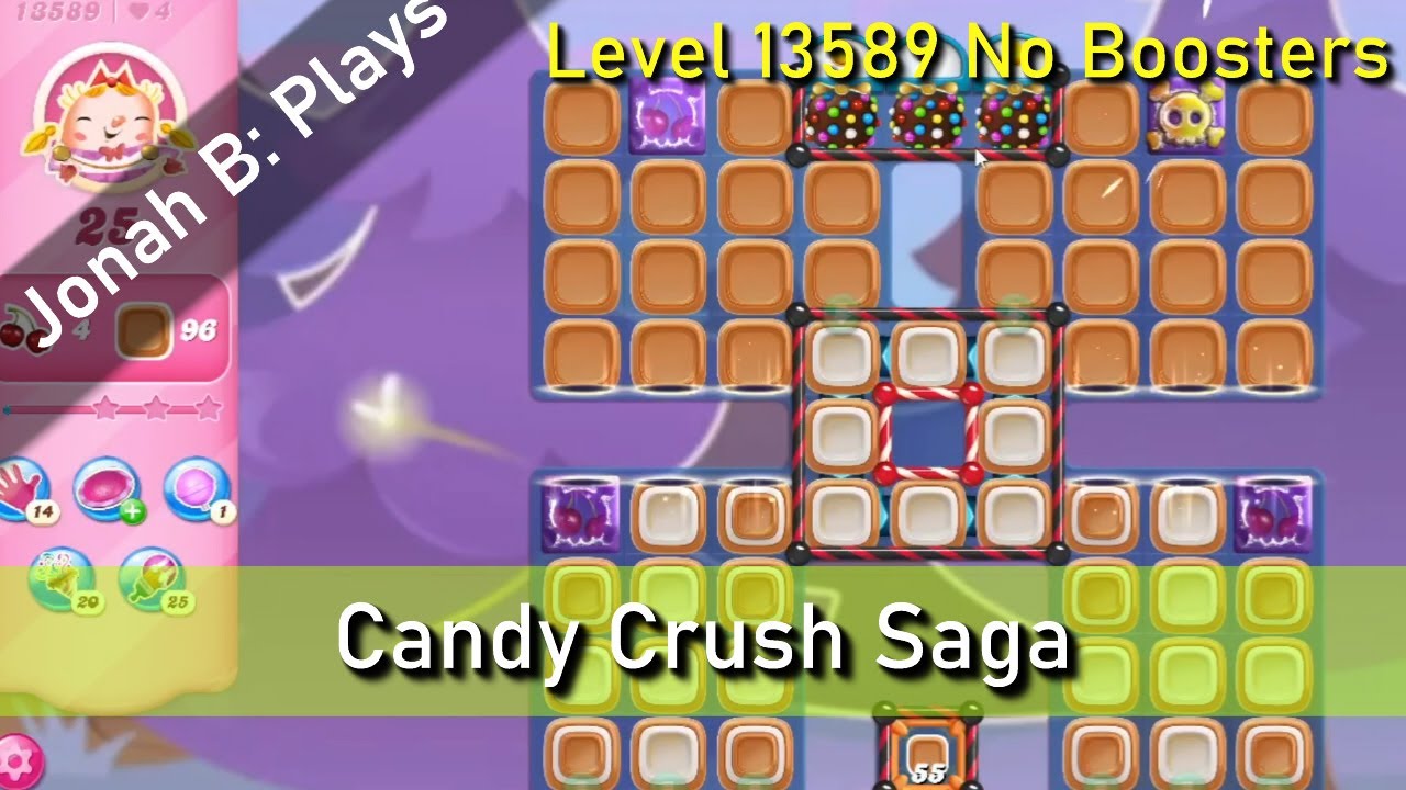 Candy Crush Saga Level 13589 No Boosters - YouTube