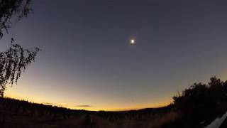 August 21, 2017 Solar Eclipse Time Lapse - Near Silverton, Oregon