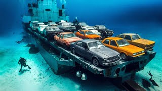 Lost Carrier Ship From 1980 Found Sunken—With Vintage Cars Still on Deck!