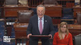 WATCH: Schumer calls for Senators meeting with DOJ leaders in wake of Comey firing