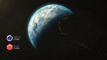 How to create Earth setup with Cinema 4D and Redshift - ENG