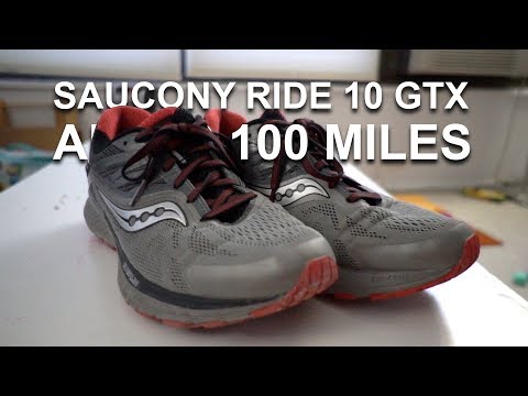 SAUCONY RIDE 10 GTX - AFTER 100 MILES 