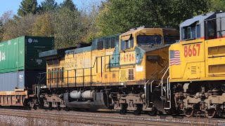 Chasing UP 6706 The Last CNW AC44CW As Mid DPU on ZG2LT on the UP Clinton Sub (October 19th, 2025)