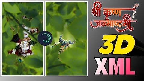 Krishna Janmashtmi 3D Animation Xml💫 | Alight Motion Xml Preset File || SupM9