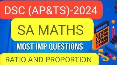 AP- TET/DSC SA MATHS PAPER-2 IMPORTANT BITS IN RATIO & PROPORTION@ Math magnet chanel