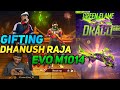 Gifting Evo  M1014 Green Flame Draco To Dhanush Raja -  Free Fire Telugu - MBG ARMY