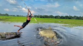 Best Boat Fishing Video 2021➡Best Bamboo Crossbow Fishing TechniqueBig Fish Catching From Boat