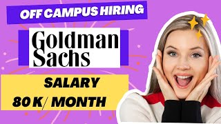 Goldman Sachs Internship Salary - 80k Internship 2023 Off Campus Jobs 2023 Paid Intenrship