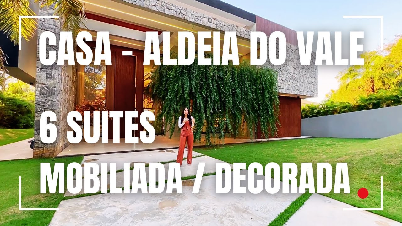 CASA COM 6 SUÍTES MOBILIADA NO ALDEIA DO VALE EM GOIÂNIA