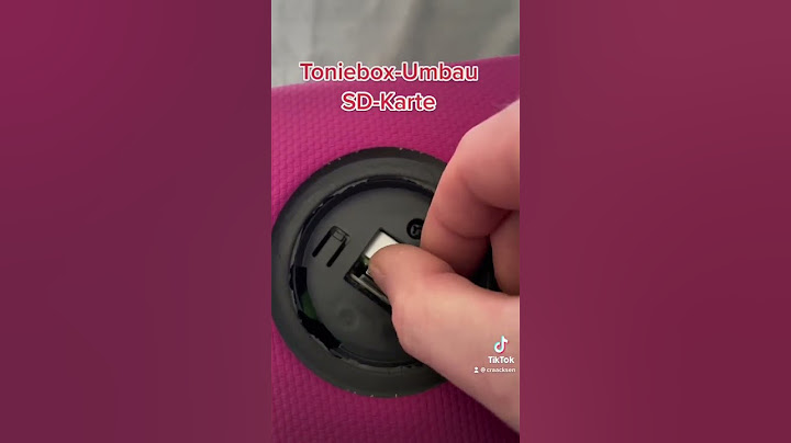 Toniebox SD-Karten Umbau