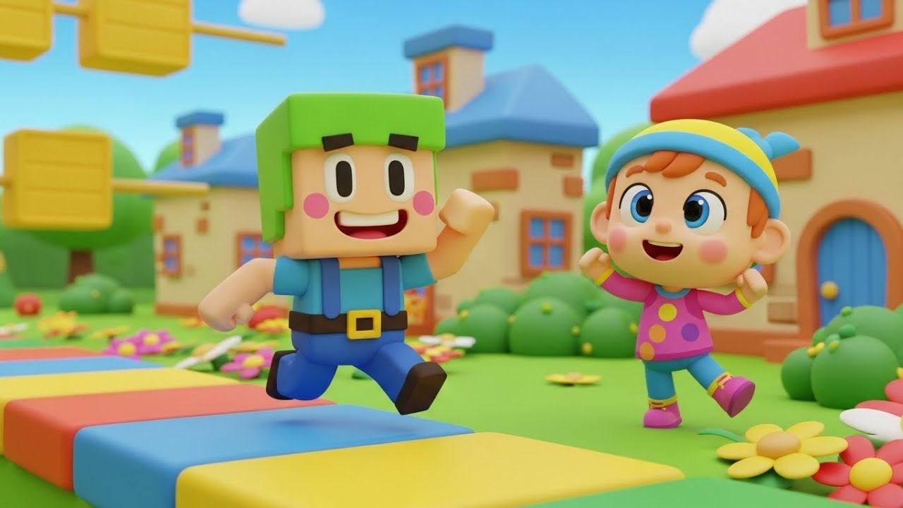 Roblox Silly Noob Missed the Jump Pad | Kids Songs & Nursery Rhymes