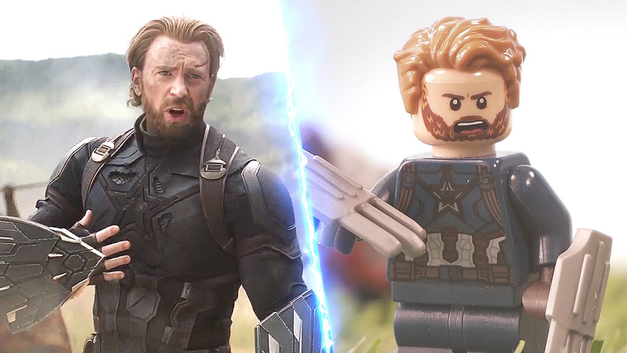 LEGO Avengers Infinity War Captain America I am Steve Rogers Lego VS Movie  - YouTube