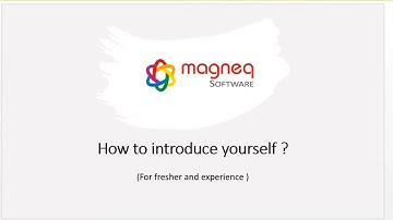 How to introduce yourself in interview