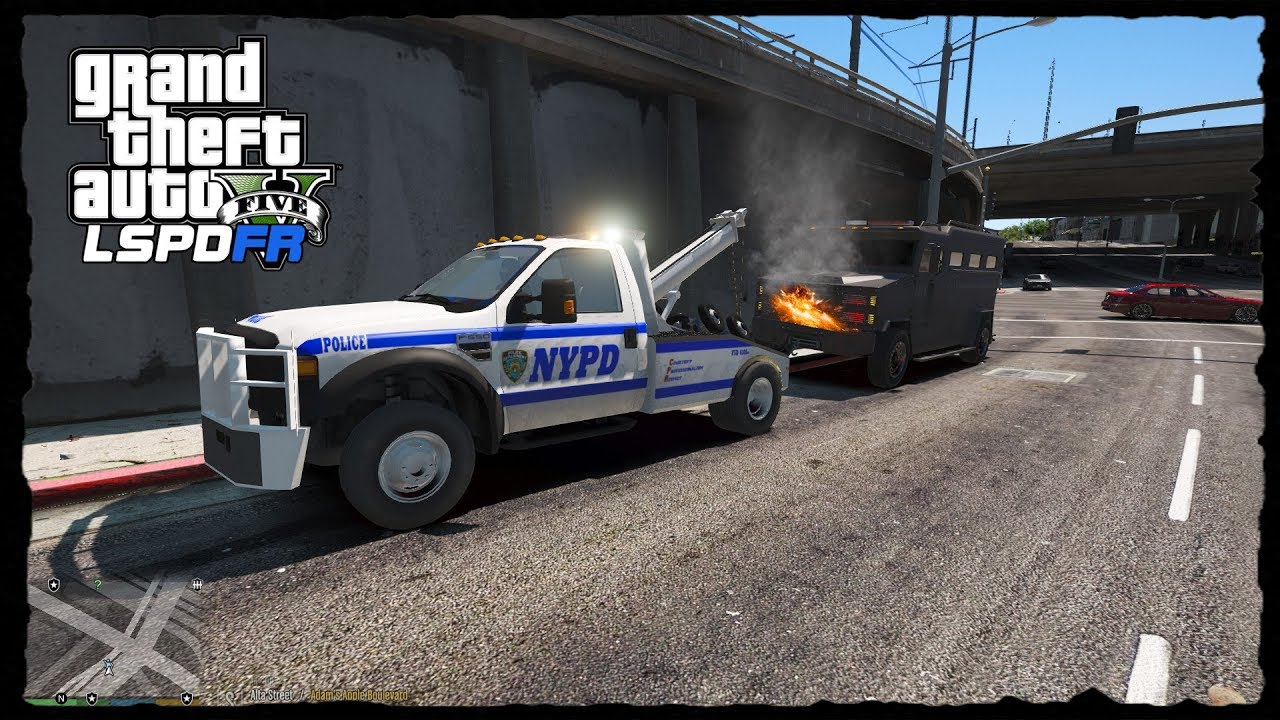 LSPDFR | Día 356 | NYPD - GRUA - COMPAÑERO NECESITA AYUDA