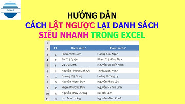 Cách lật ngược một danh sách siêu nhanh trong MS Excel #shorts