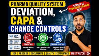 GMP Deviation, CAPA &amp; Change Control Training | Pharma QA Basics