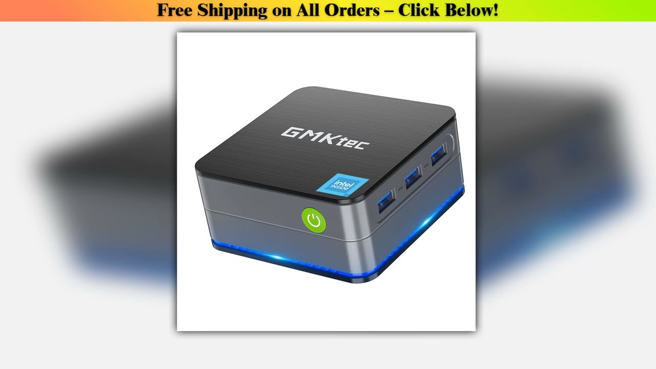 GMKtec G2 Mini PC Windows 11 Pro Intel 12th Gen Alder Lake N100 Mini PC DDR5 12GB RAM 512GB ROM