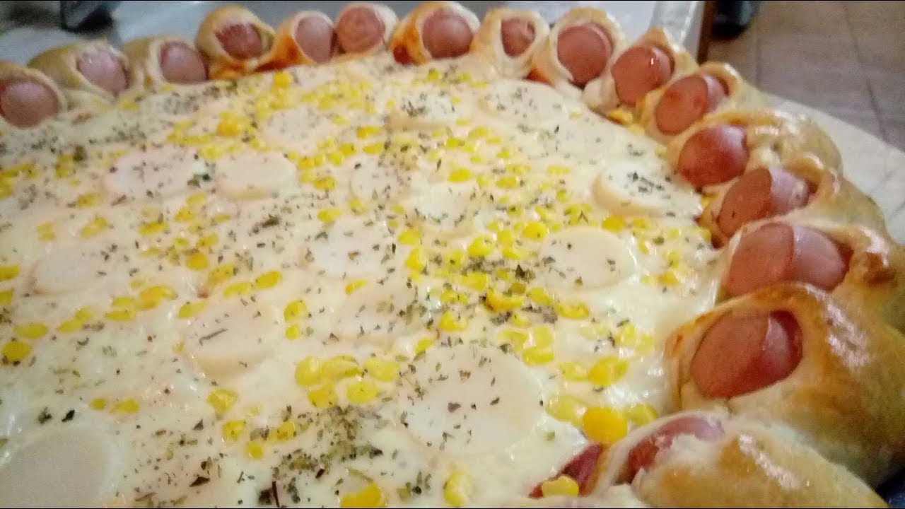 COMO FAZER PIZZA COM BORDA DE SALSICHA (POR FERNANDO COUTO) YouTube