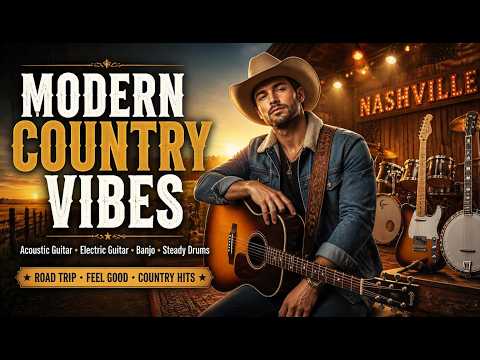 Modern Country Vibes 🤠 Acoustic Guitar, Electric Guitar, Banjo & Steady Drums