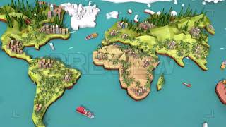 Low Poly Earth - Asia Motion Graphics