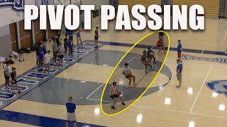 Basketball Passing Drill  PIVOT PASSING