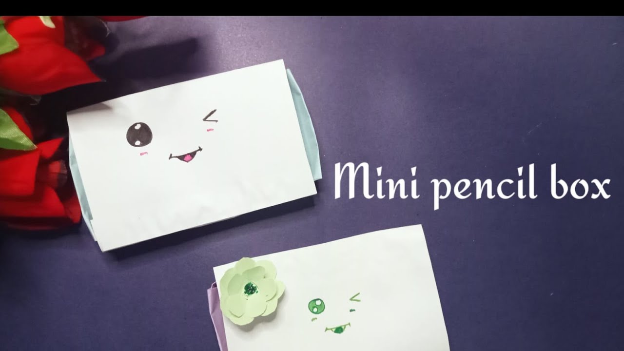 🪣 Make mini pencil box with my style 😜 using different colours👍 - YouTube