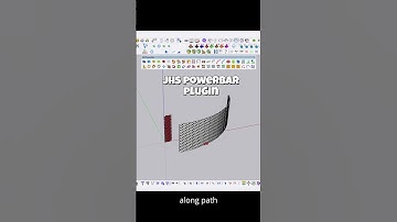 sketchup tutorial |  copy along path | jhs powerbar plugin tutorial